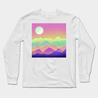 Space Landscape Long Sleeve T-Shirt